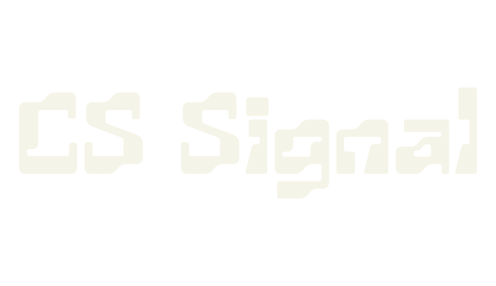 CS Signal, modern font preview