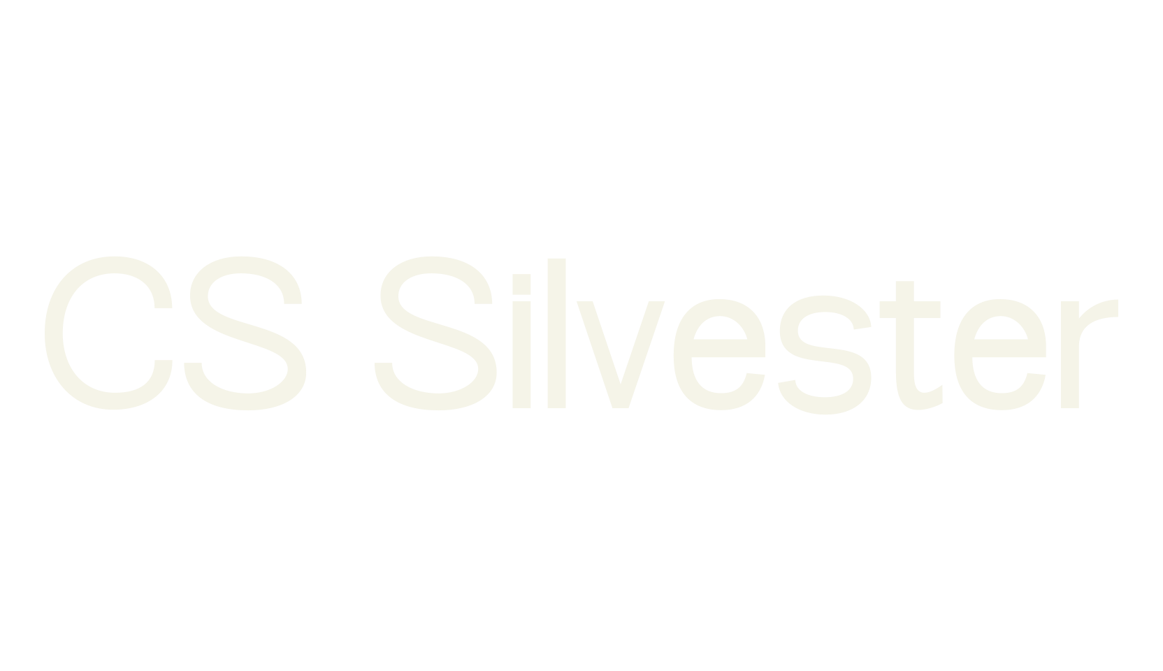 CS Silvester, poster font preview