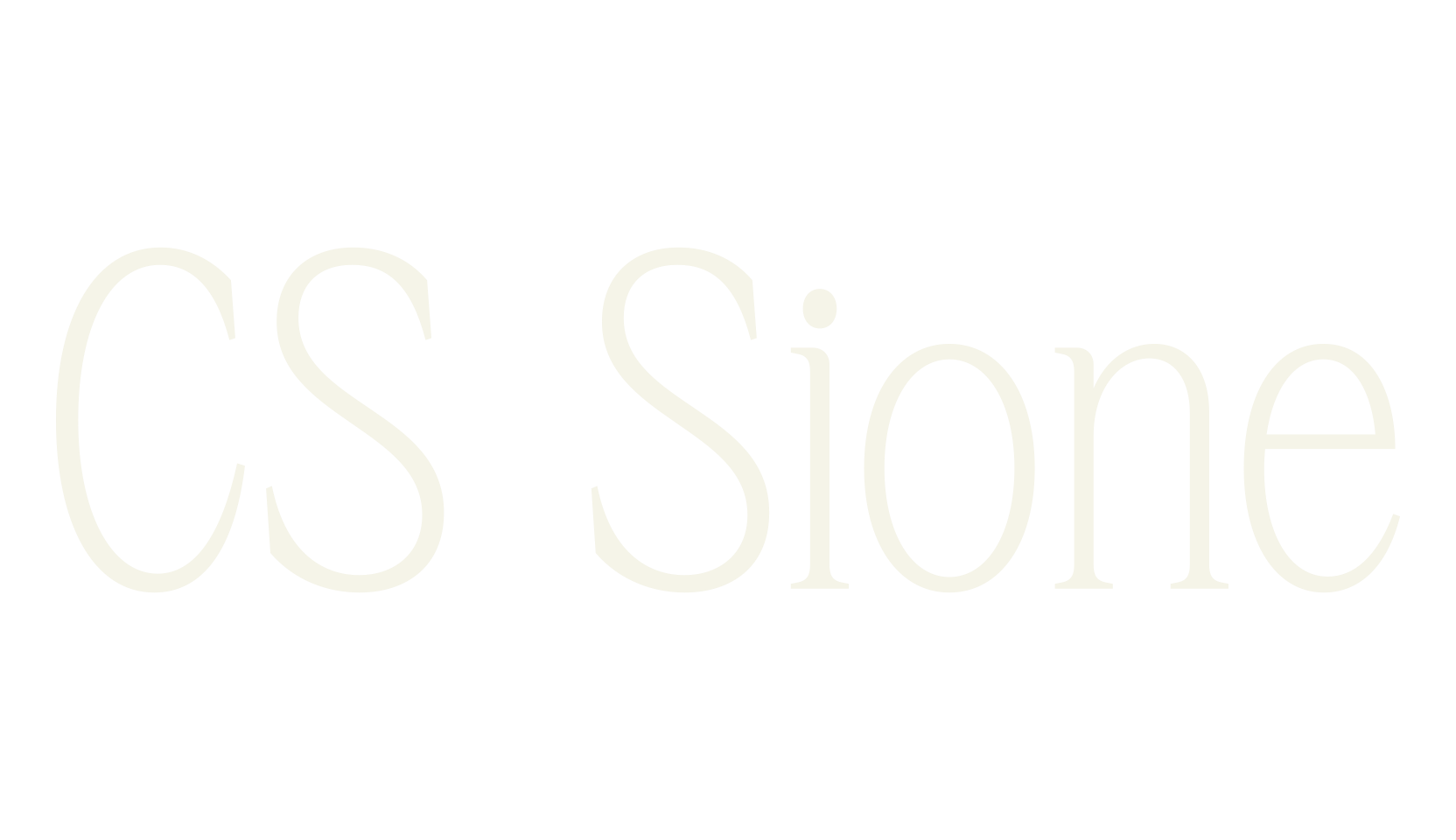 CS Sione, condensed font preview