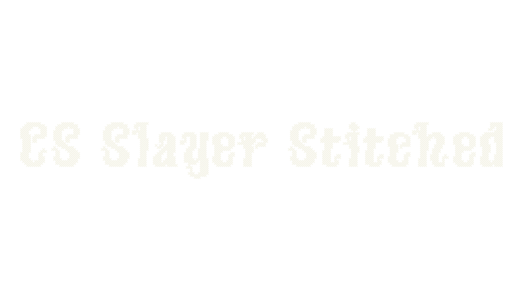 CS Slayer Stitched, fantasy font preview