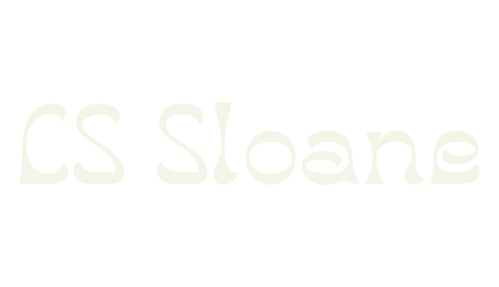 CS Sloane, 1990s font preview