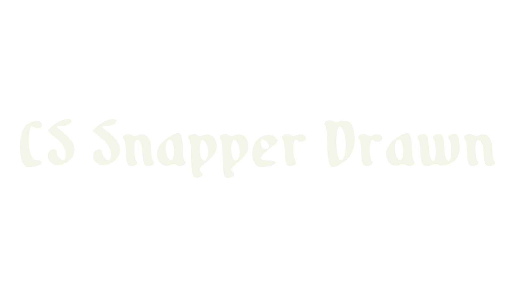 CS Snapper Drawn, gothic font preview