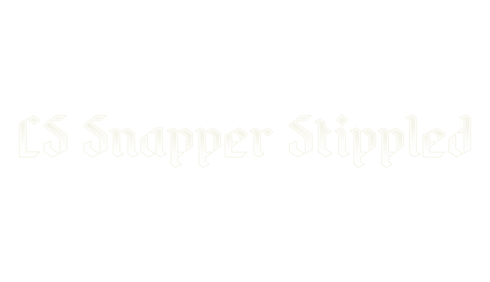 CS Snapper Stippled, fantasy font preview