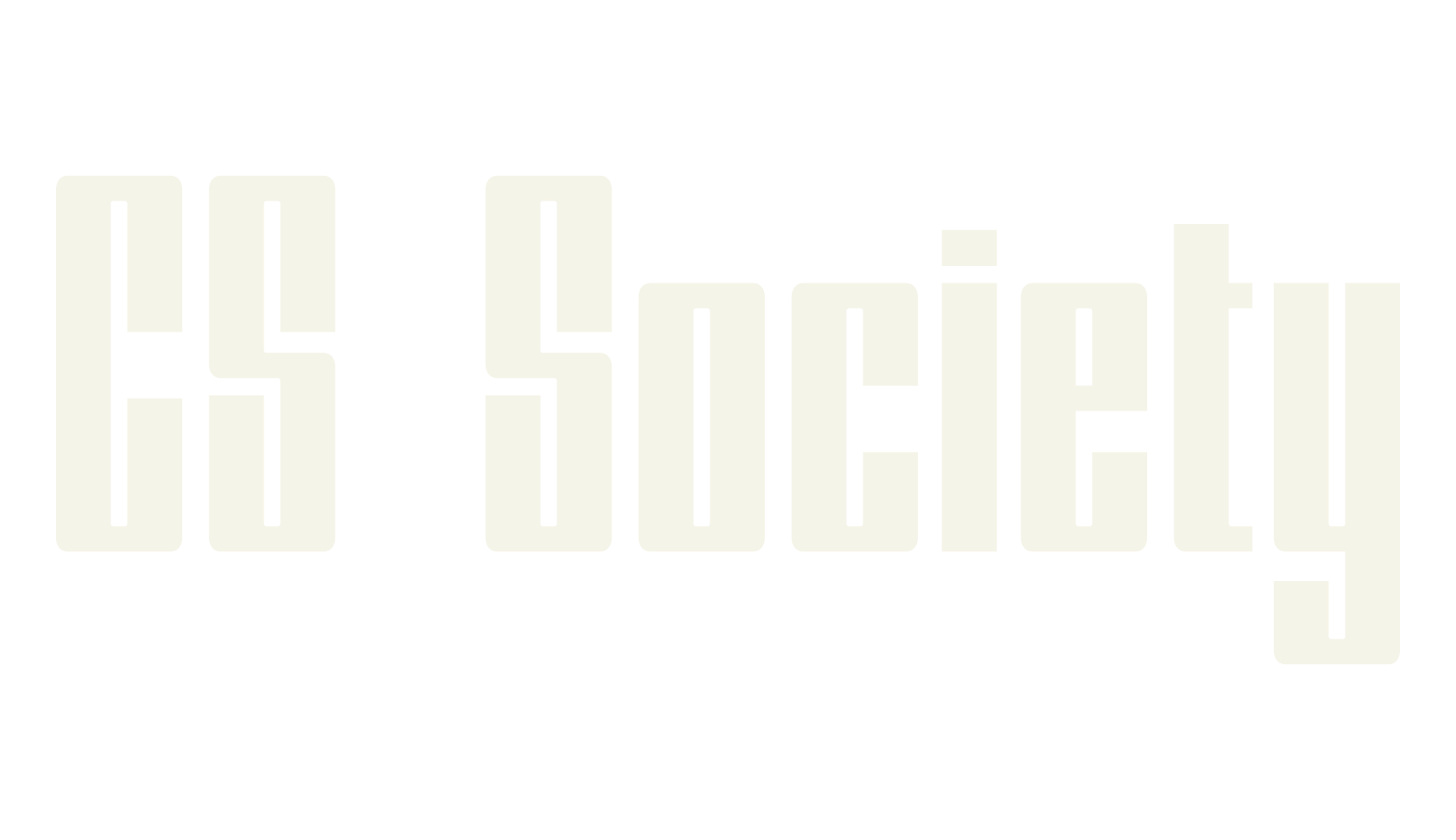 CS Society, tall font preview