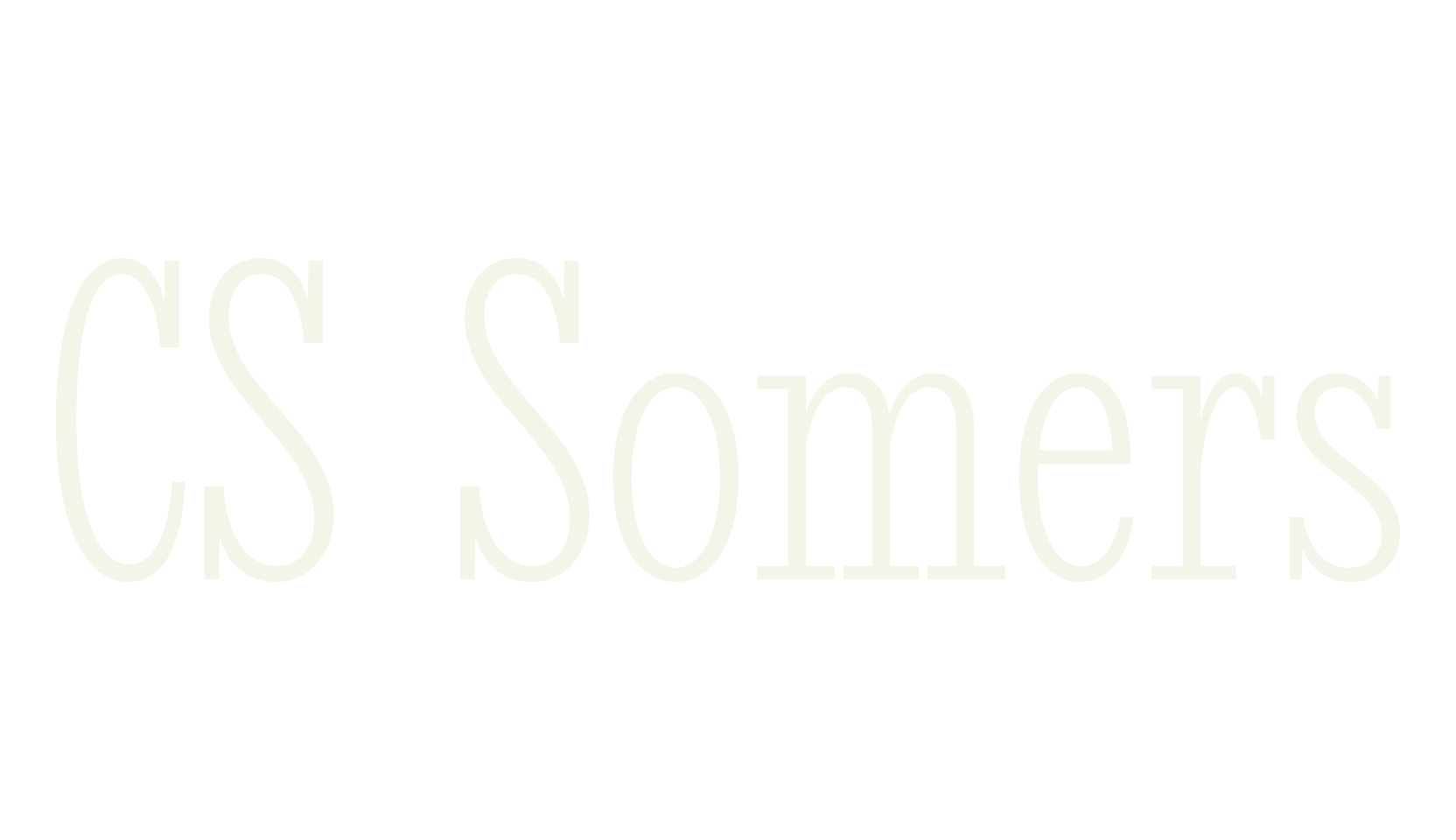 CS Somers, condensed font preview
