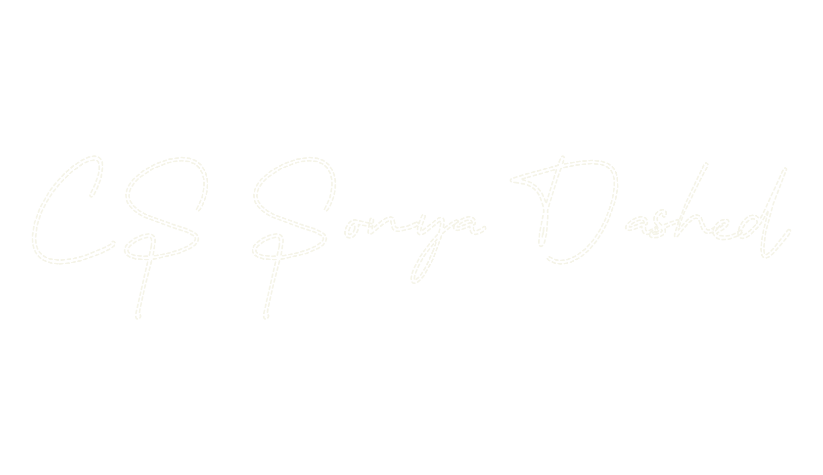 CS Sonya Dashed, fashion script font preview