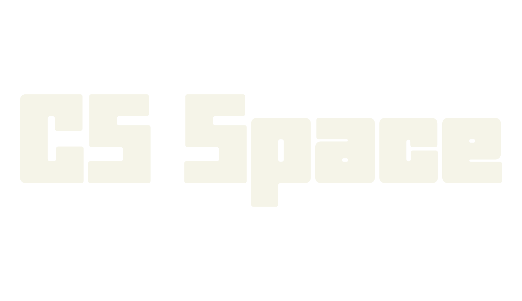 CS Space, logo font preview