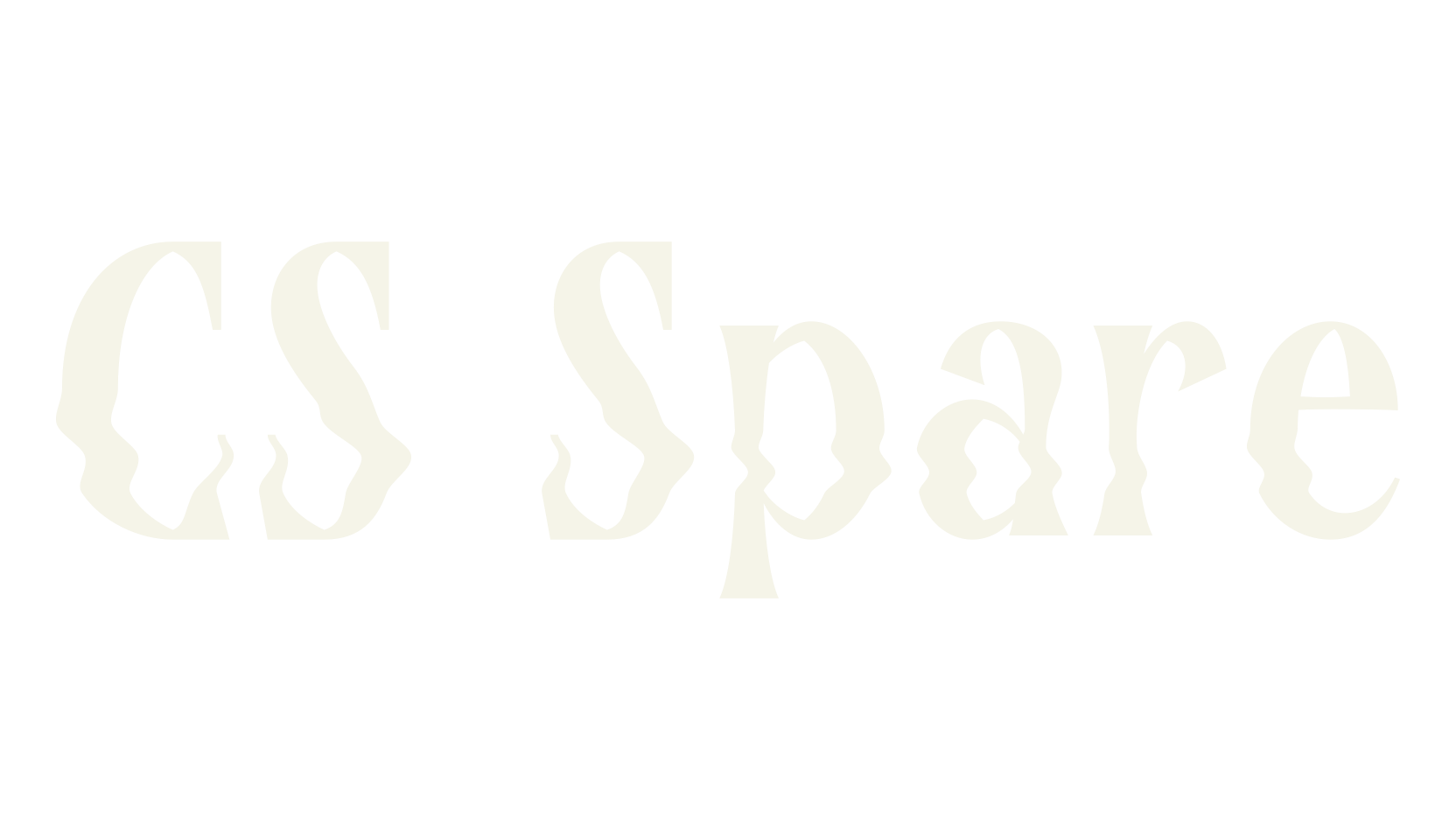 CS Spare, album cover font preview