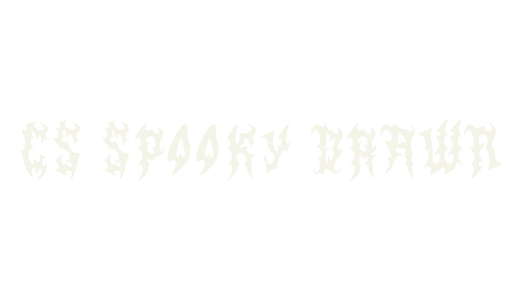 CS Spooky Drawn, display market font preview