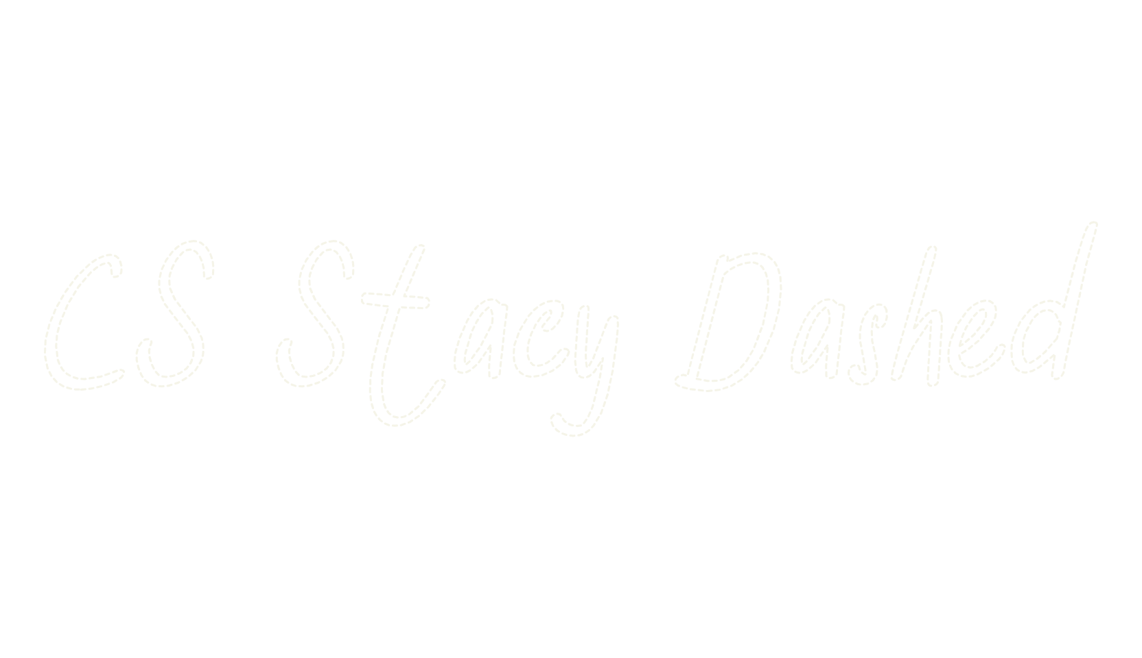 CS Stacy Dashed, display market font preview