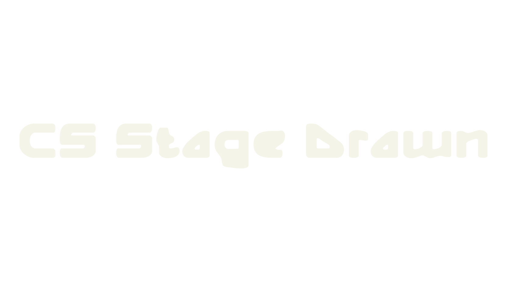 CS Stage Drawn, display market font preview
