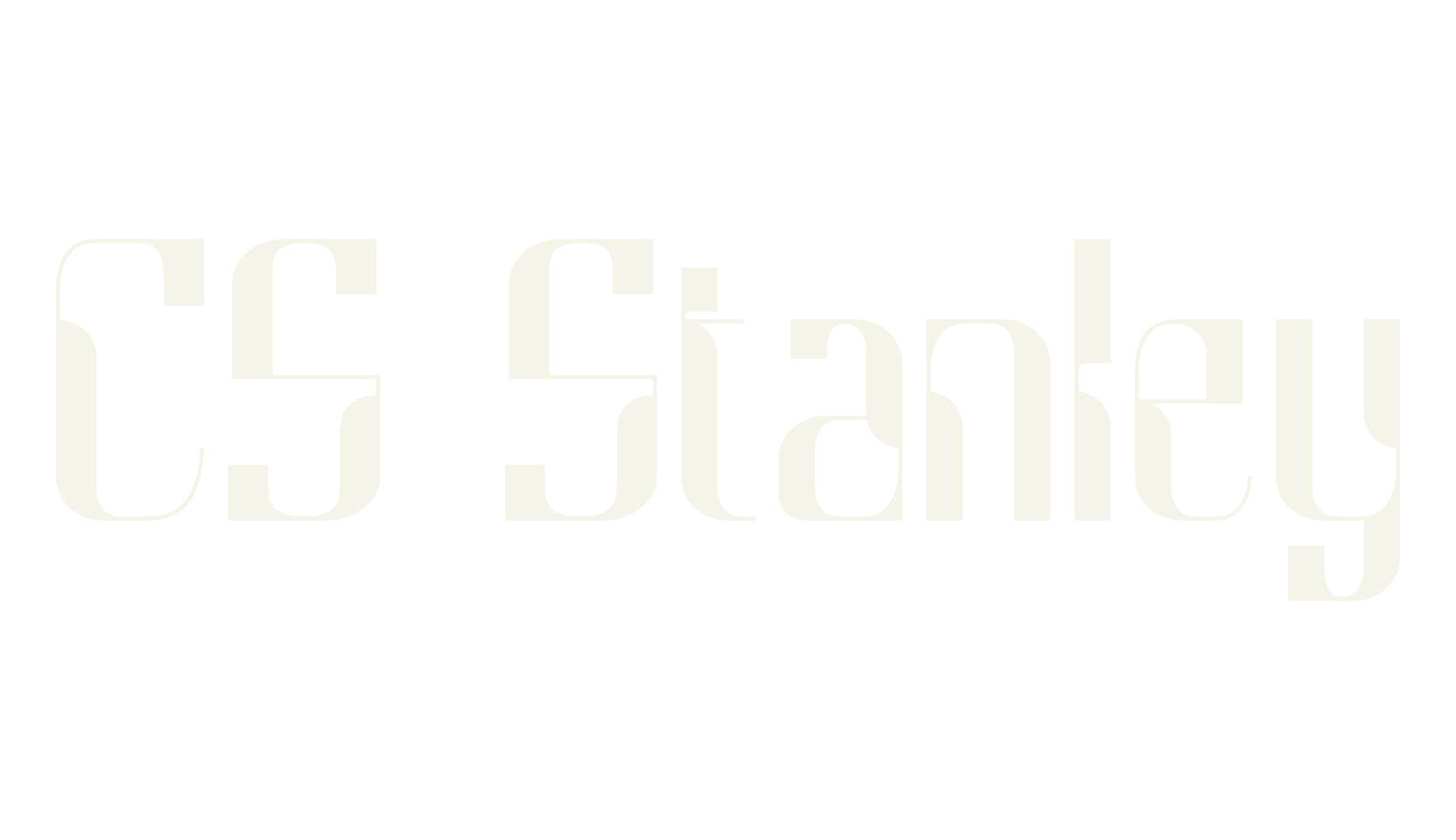 CS Stanley, title font preview