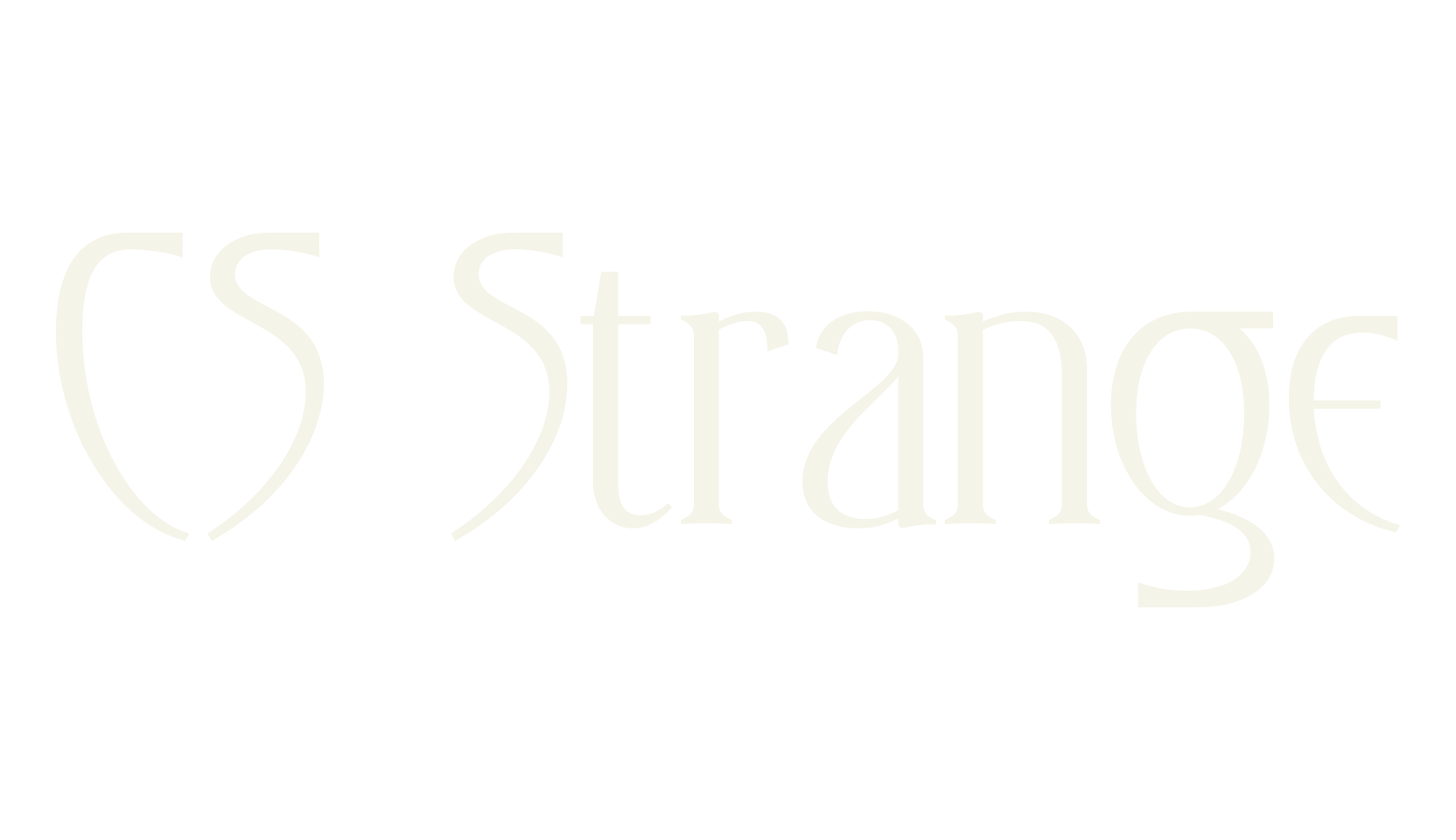 CS Strange, serif font preview