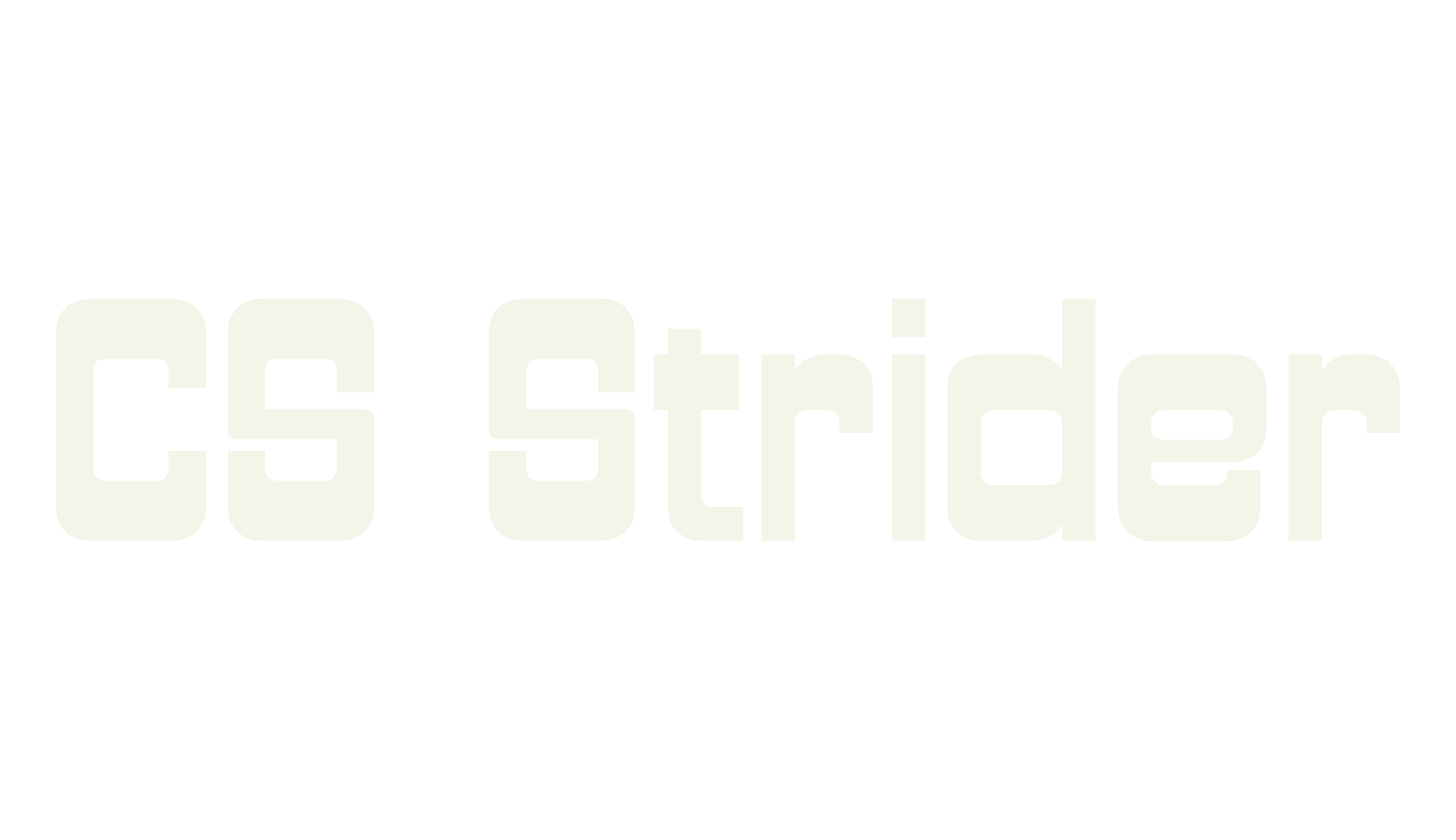 CS Strider, retro font preview