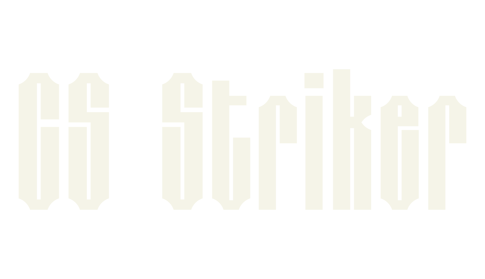 CS Striker, logo font preview