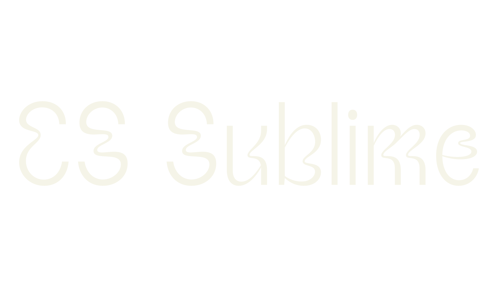 CS Sublime, trippy font preview