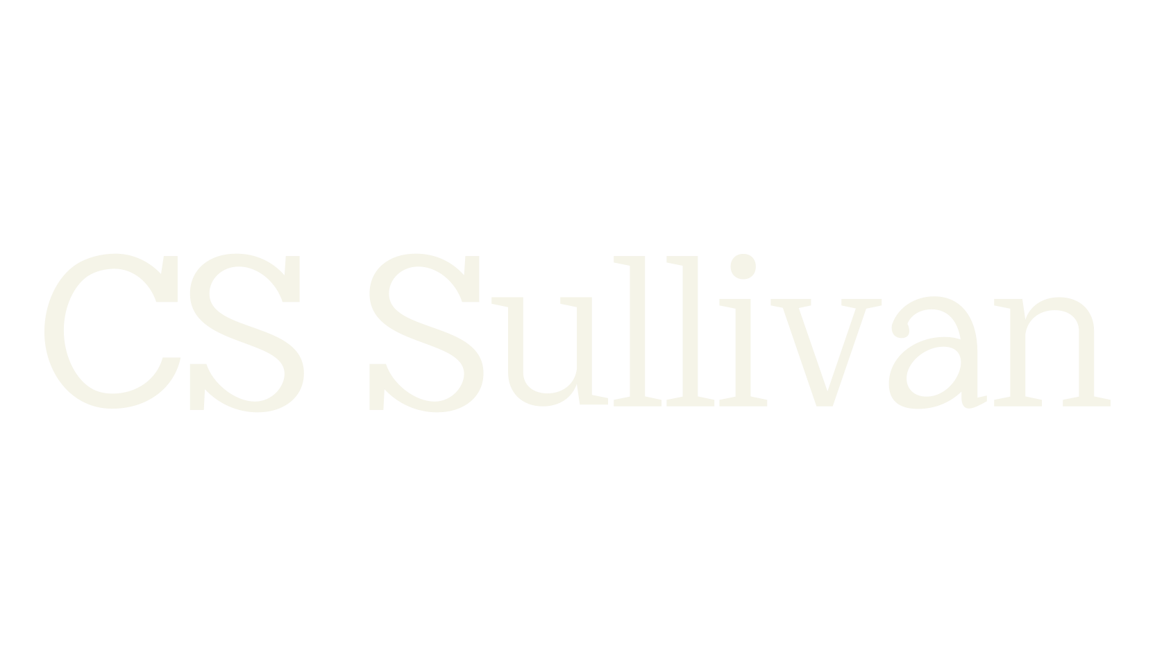 CS Sullivan, modern font preview