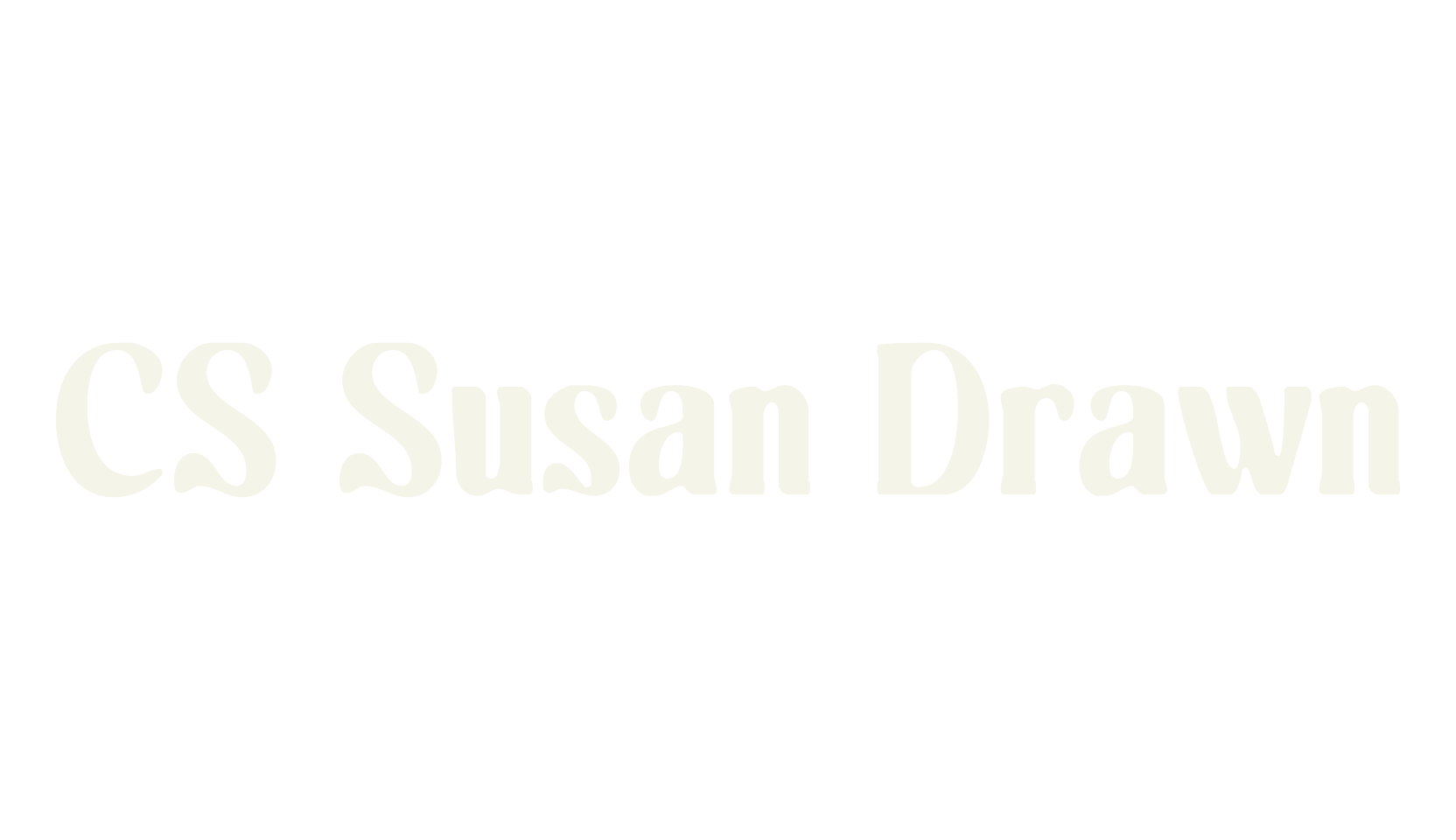 CS Susan Drawn, handwritten font preview