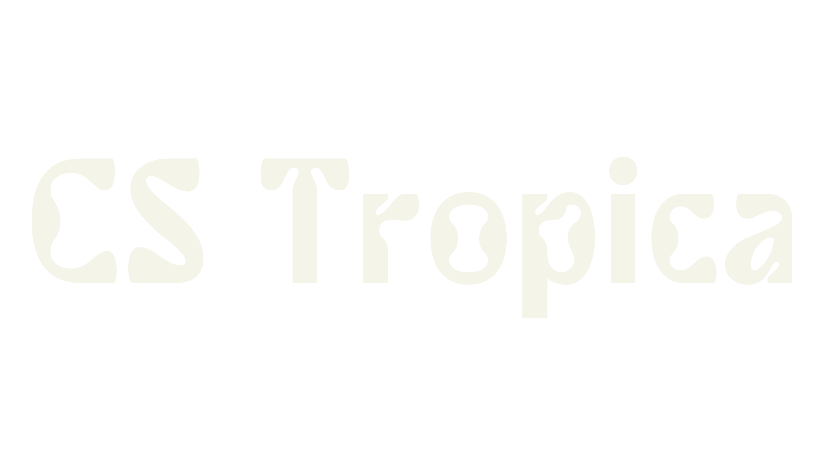 CS Tropica, psychedelic font preview