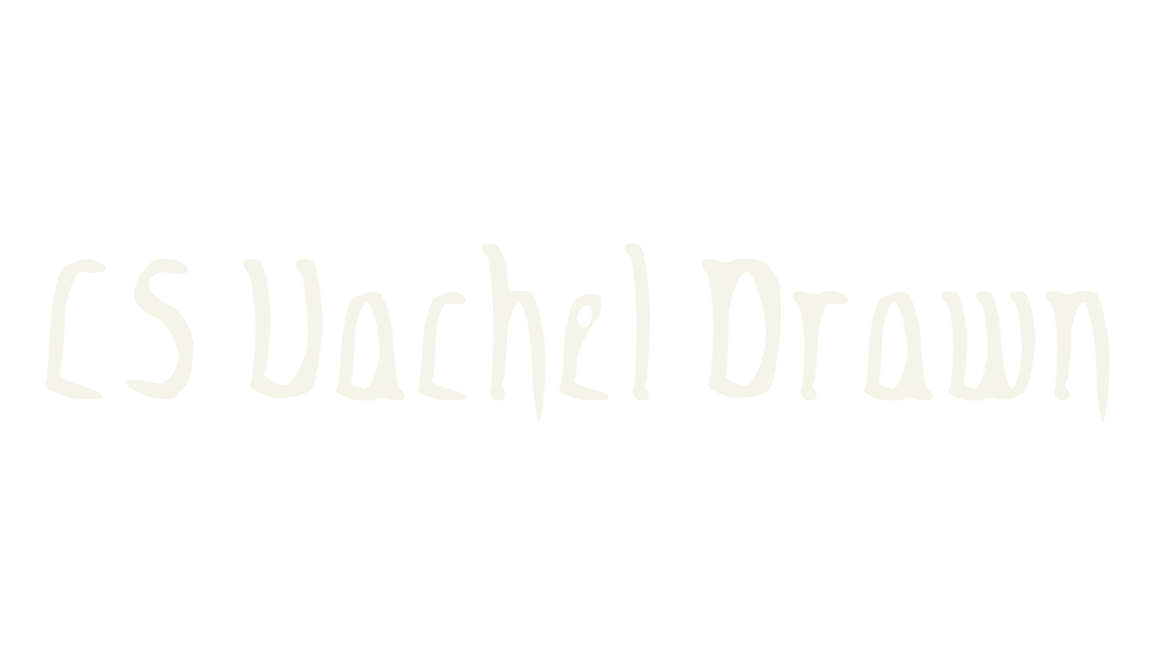 CS Vachel Drawn, poster font preview