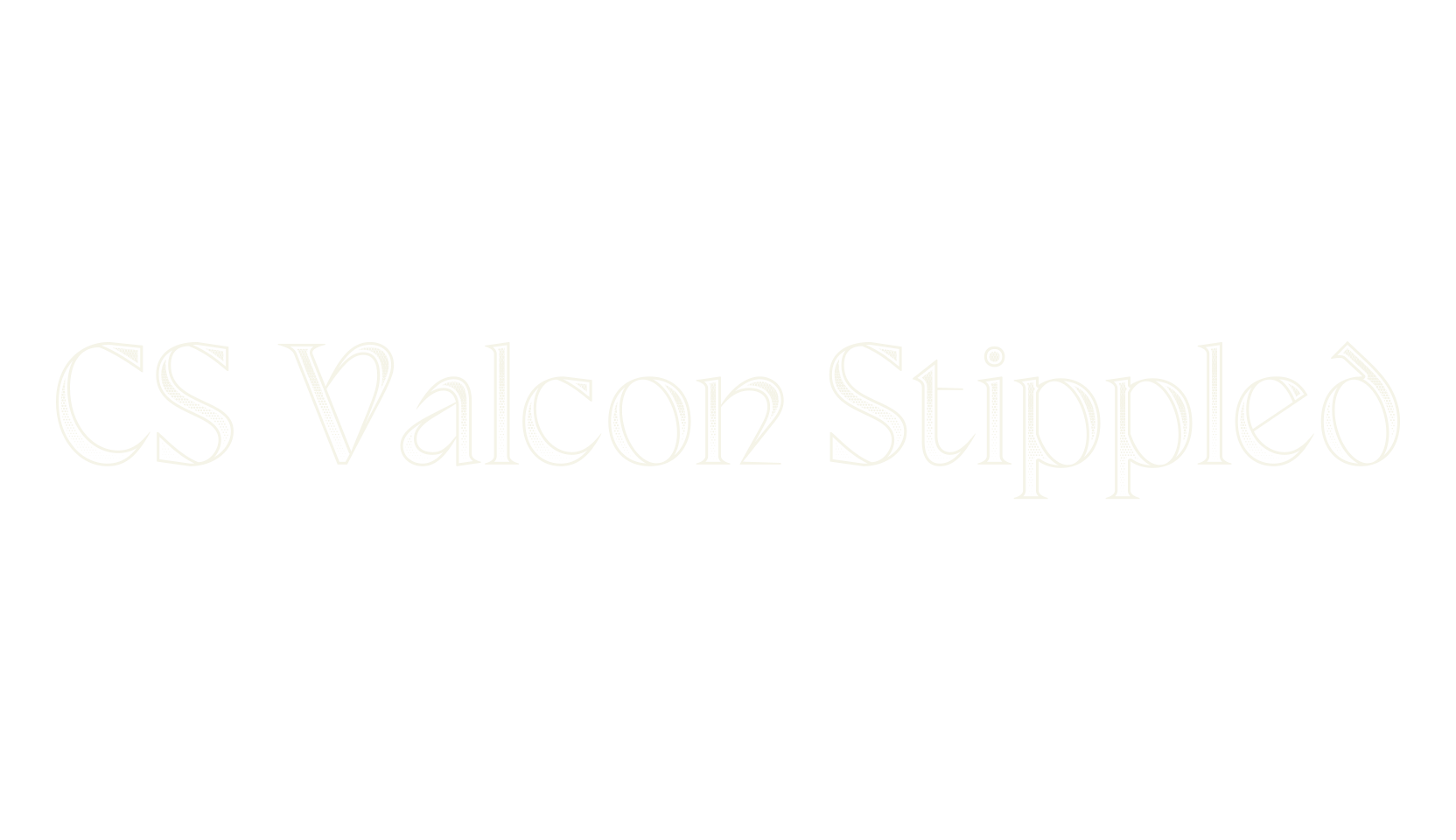 CS Valcon Stippled, fantasy font preview