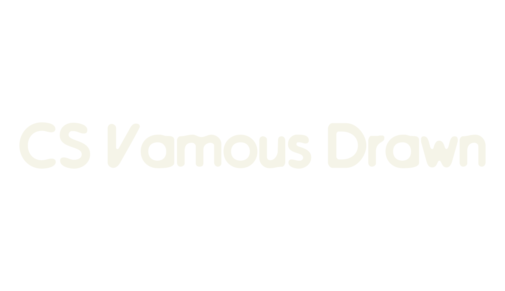 CS Vamous Drawn, display market font preview