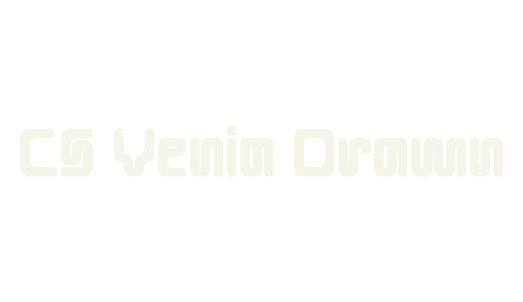CS Venia Drawn, retro font preview