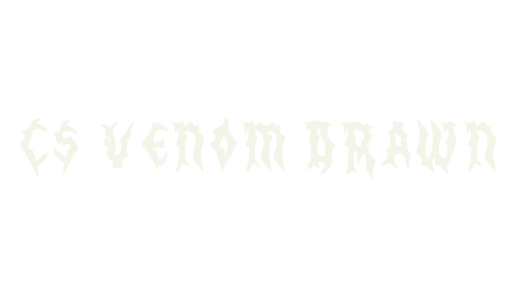 CS Venom Drawn, display market font preview