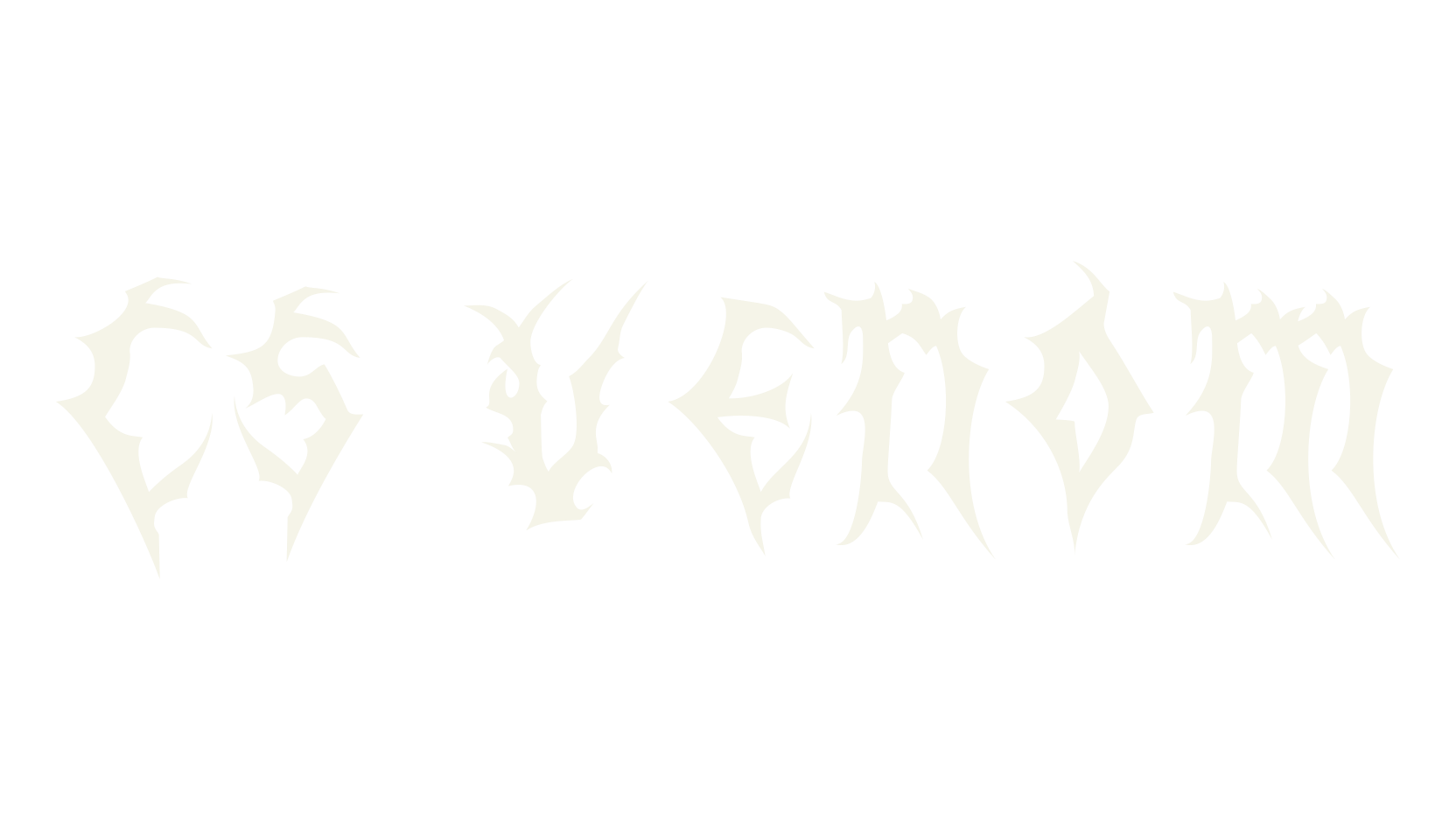 CS Venom, tattoo font preview