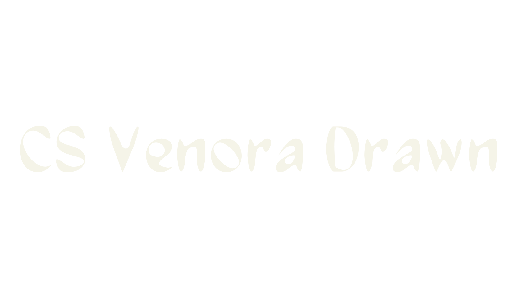 CS Venora Drawn, logo font preview