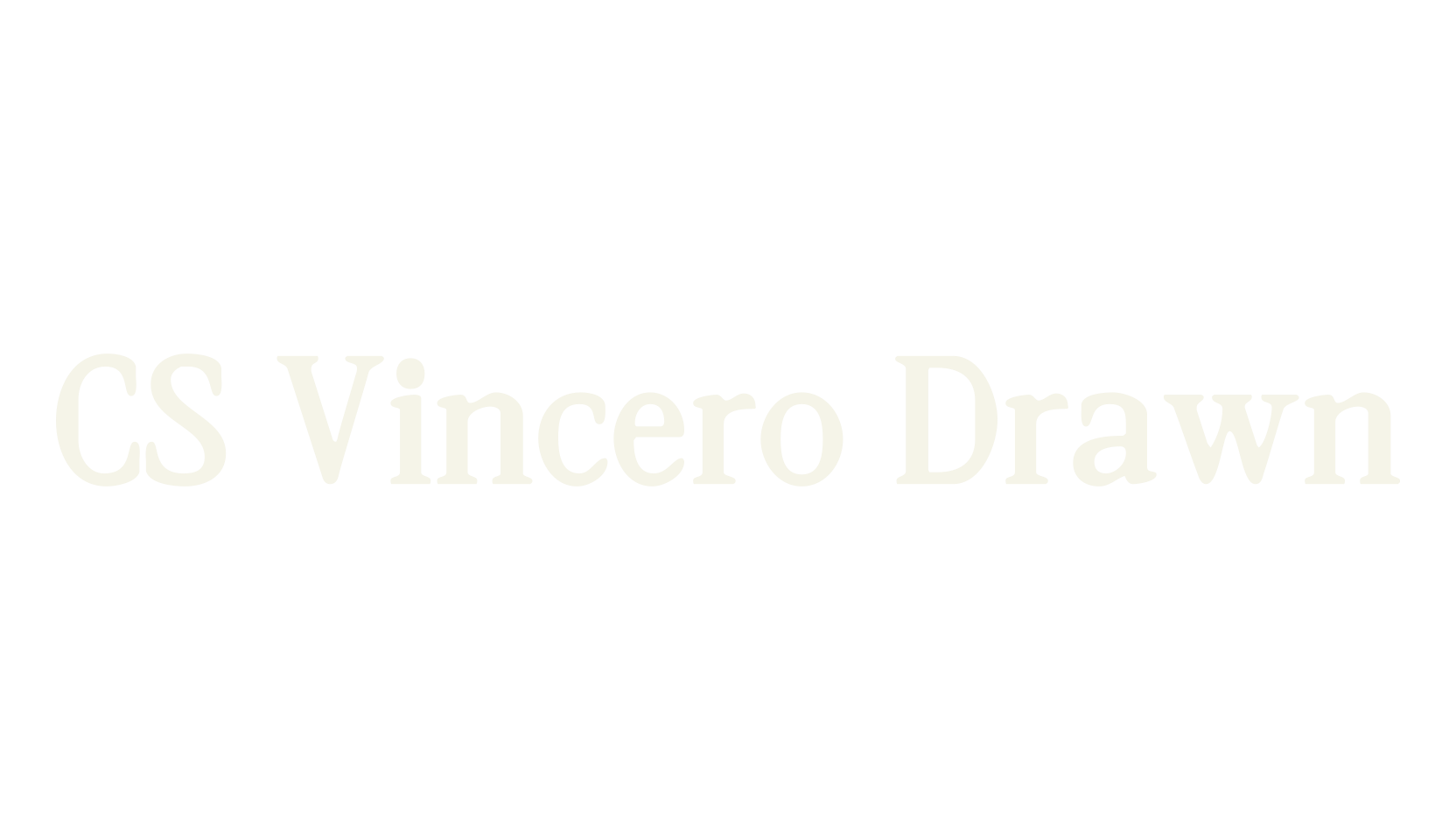 CS Vincero Drawn, display market font preview