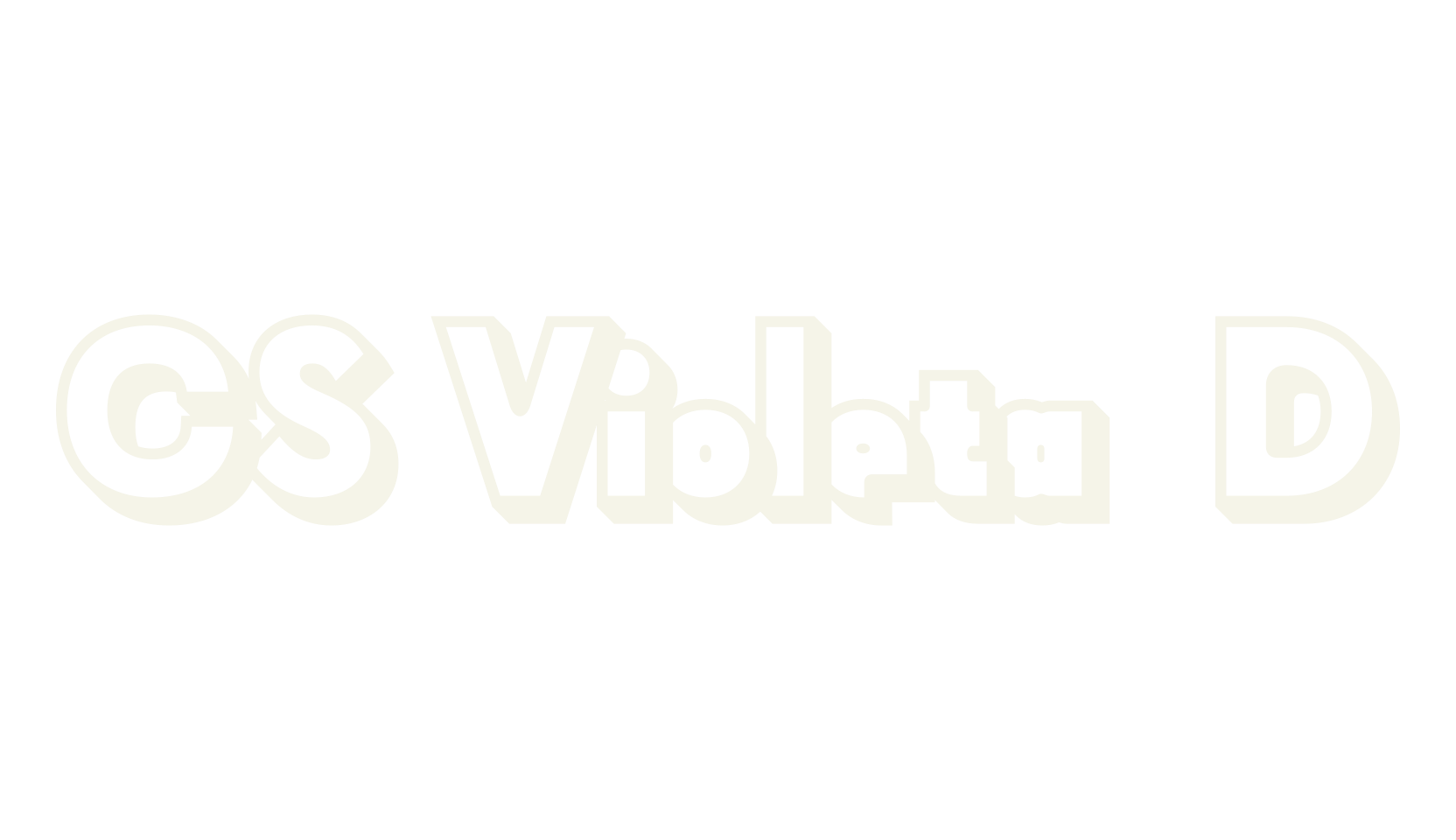 CS Violeta 3D, 3d font preview