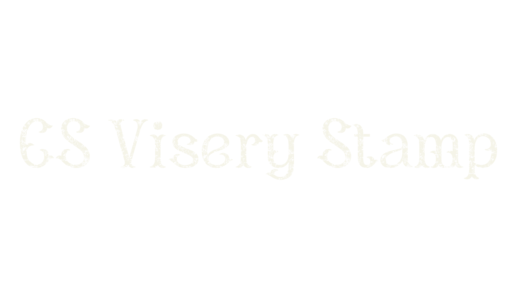 CS Visery Stamp, display market font preview