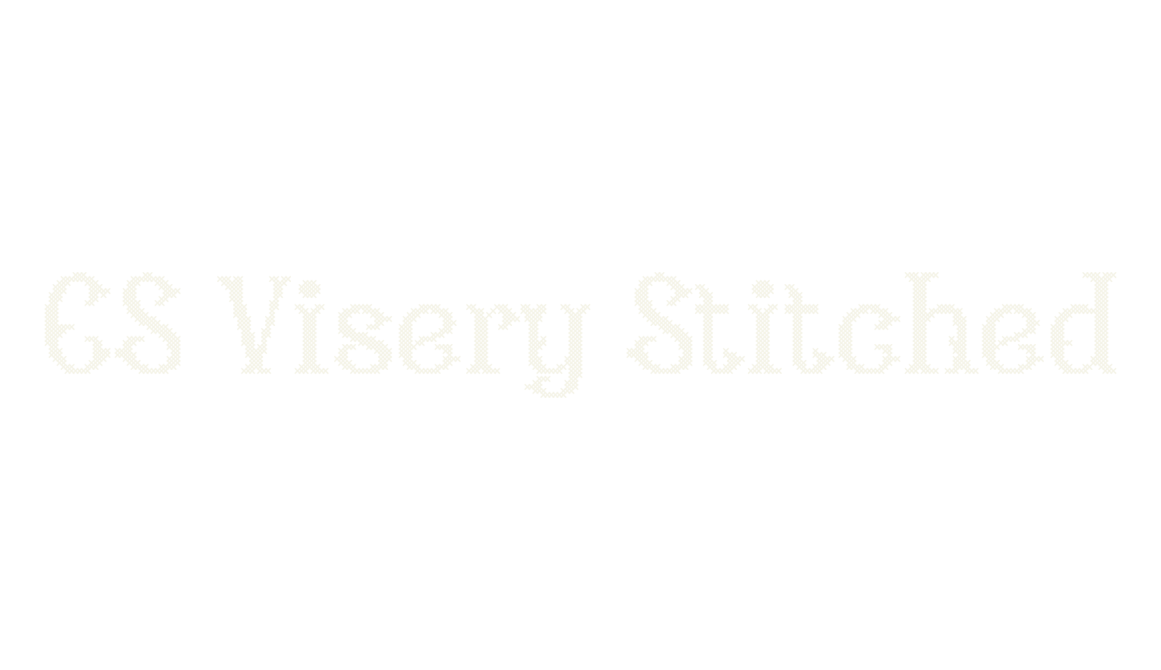CS Visery Stitched, display market font preview