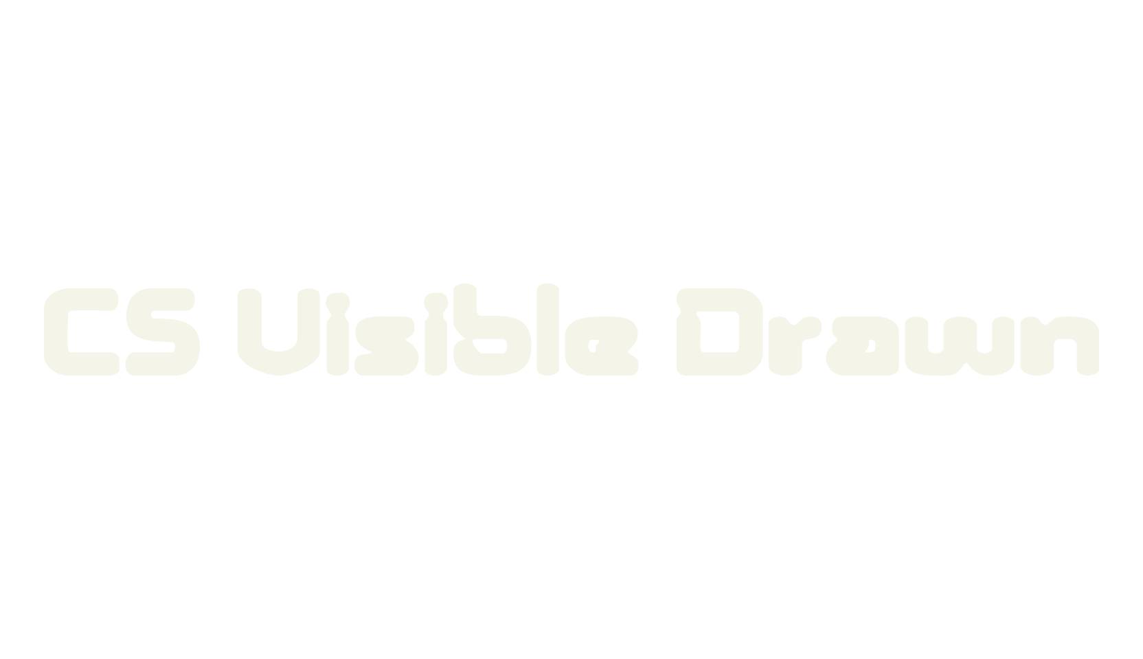 CS Visible Drawn, display market font preview
