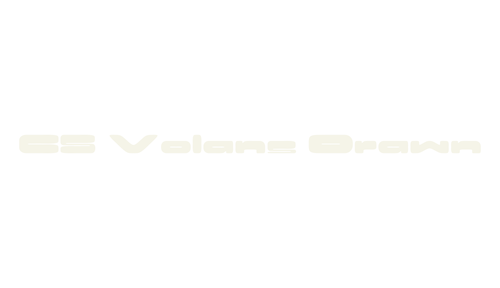 CS Volans Drawn, futuristic font preview