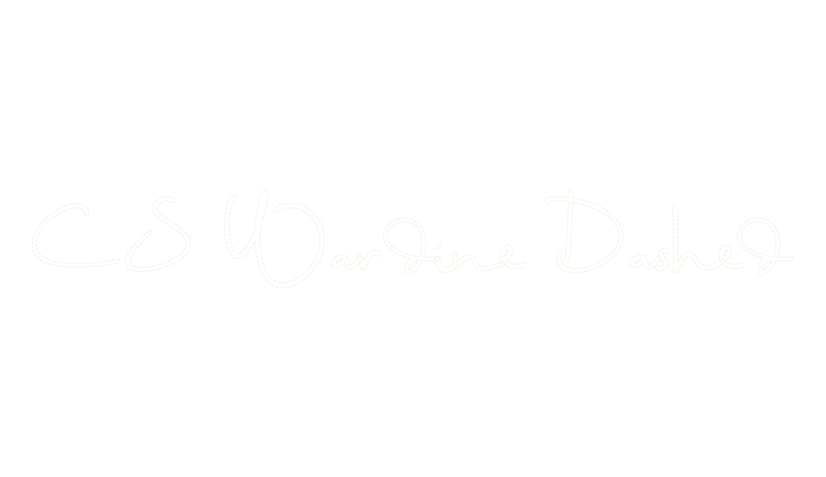 CS Wardine Dashed, display market font preview