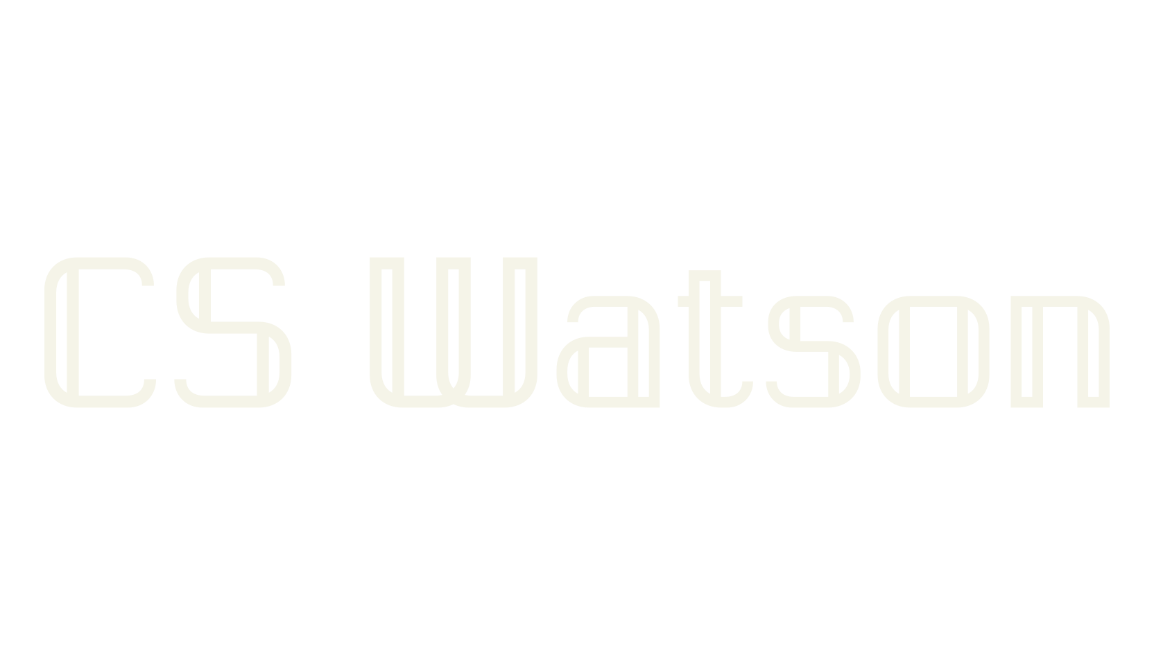 CS Watson, art deco font preview