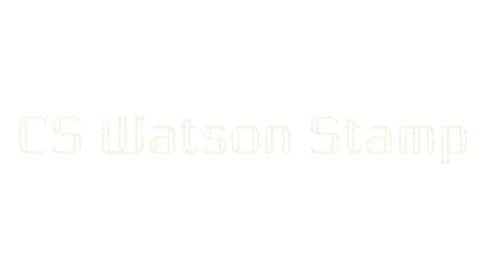 CS Watson Stamp, display market font preview