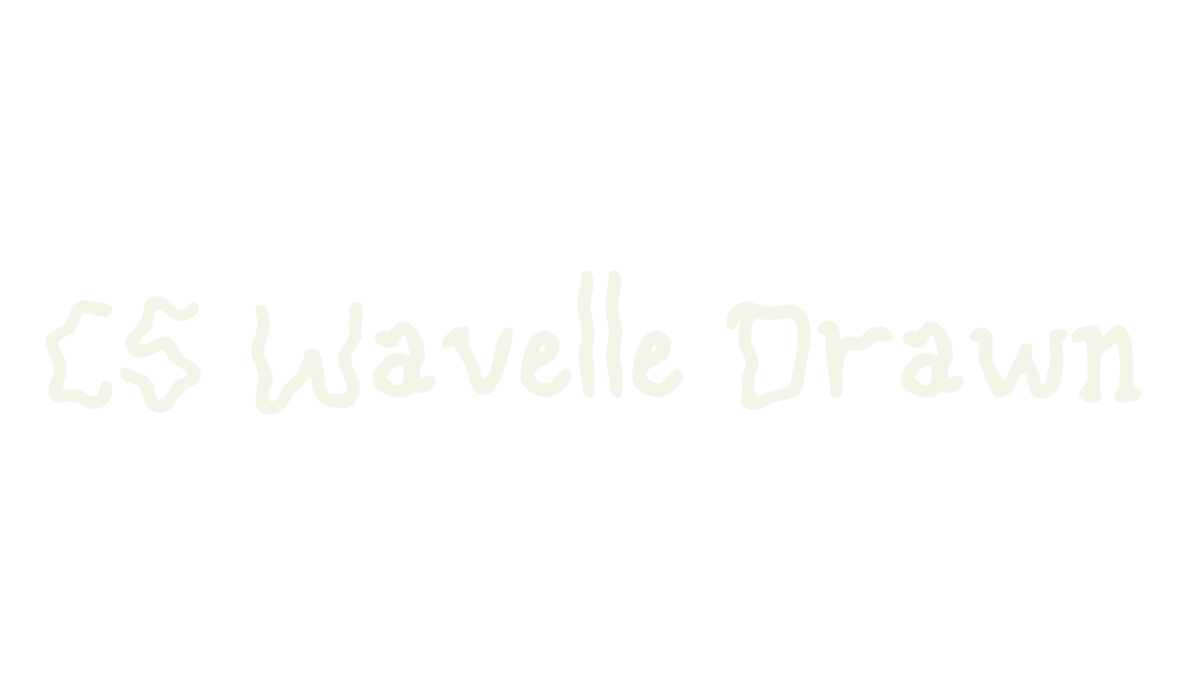 CS Wavelle Drawn, display market font preview