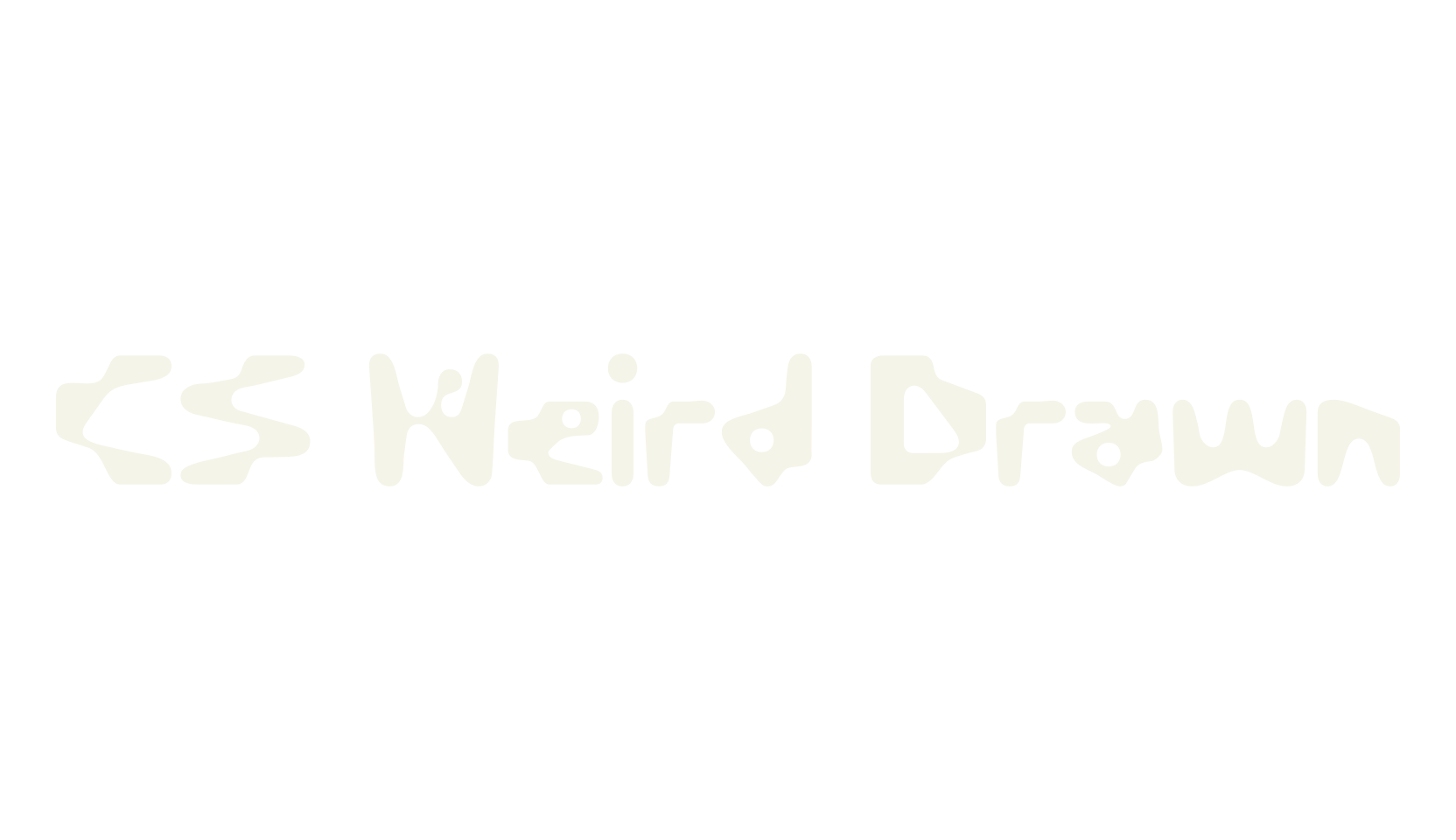 CS Weird Drawn, funky font preview