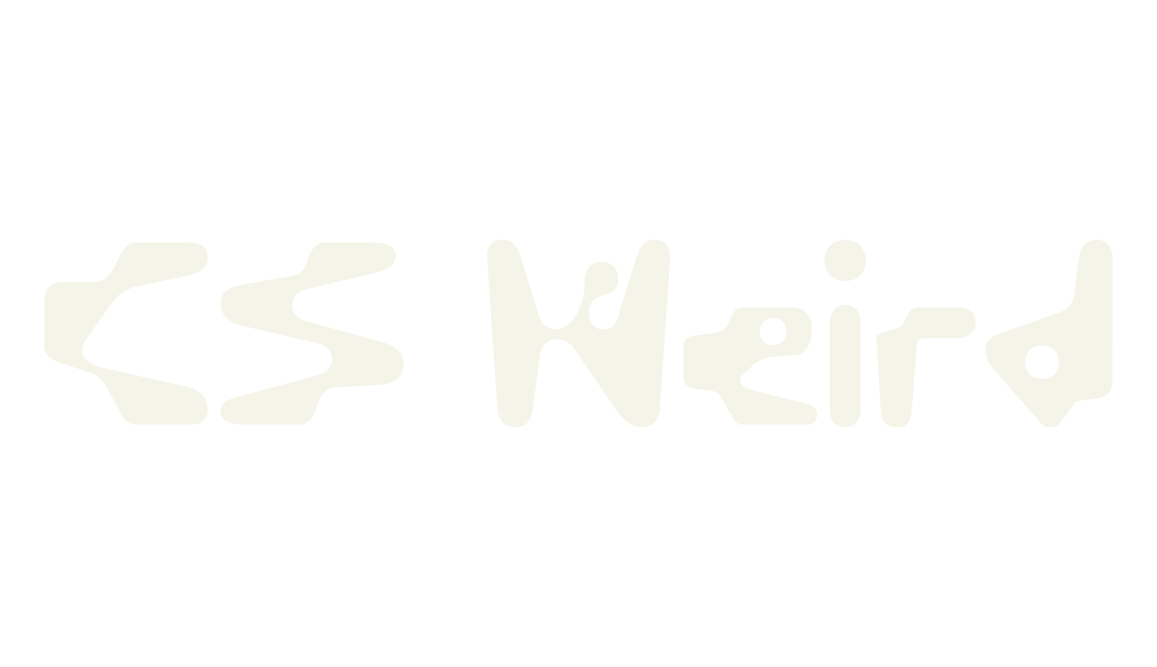 CS Weird, weird font preview