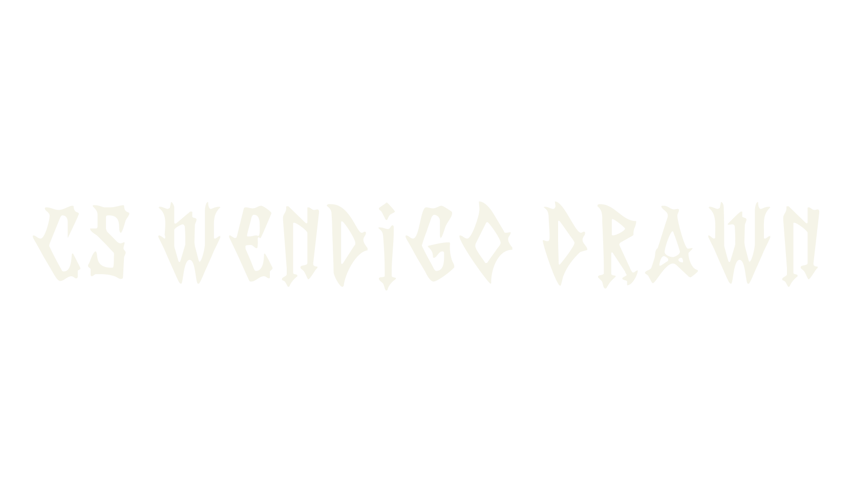 CS Wendigo Drawn, display market font preview