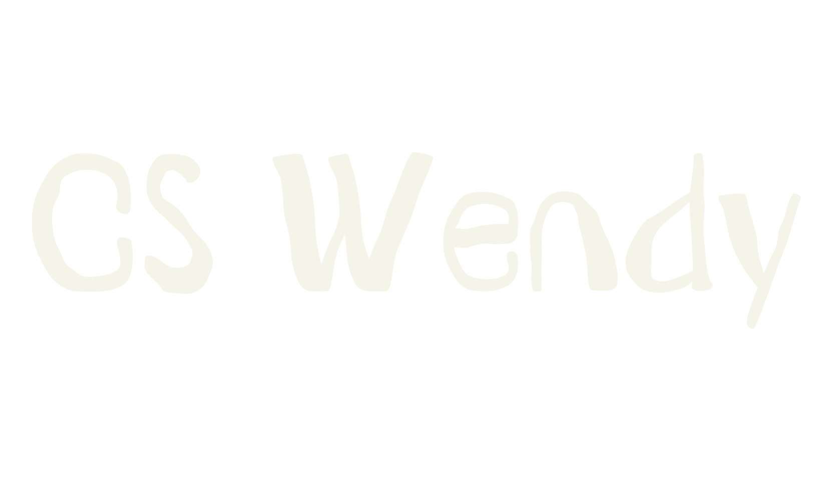 CS Wendy, hand drawn font preview