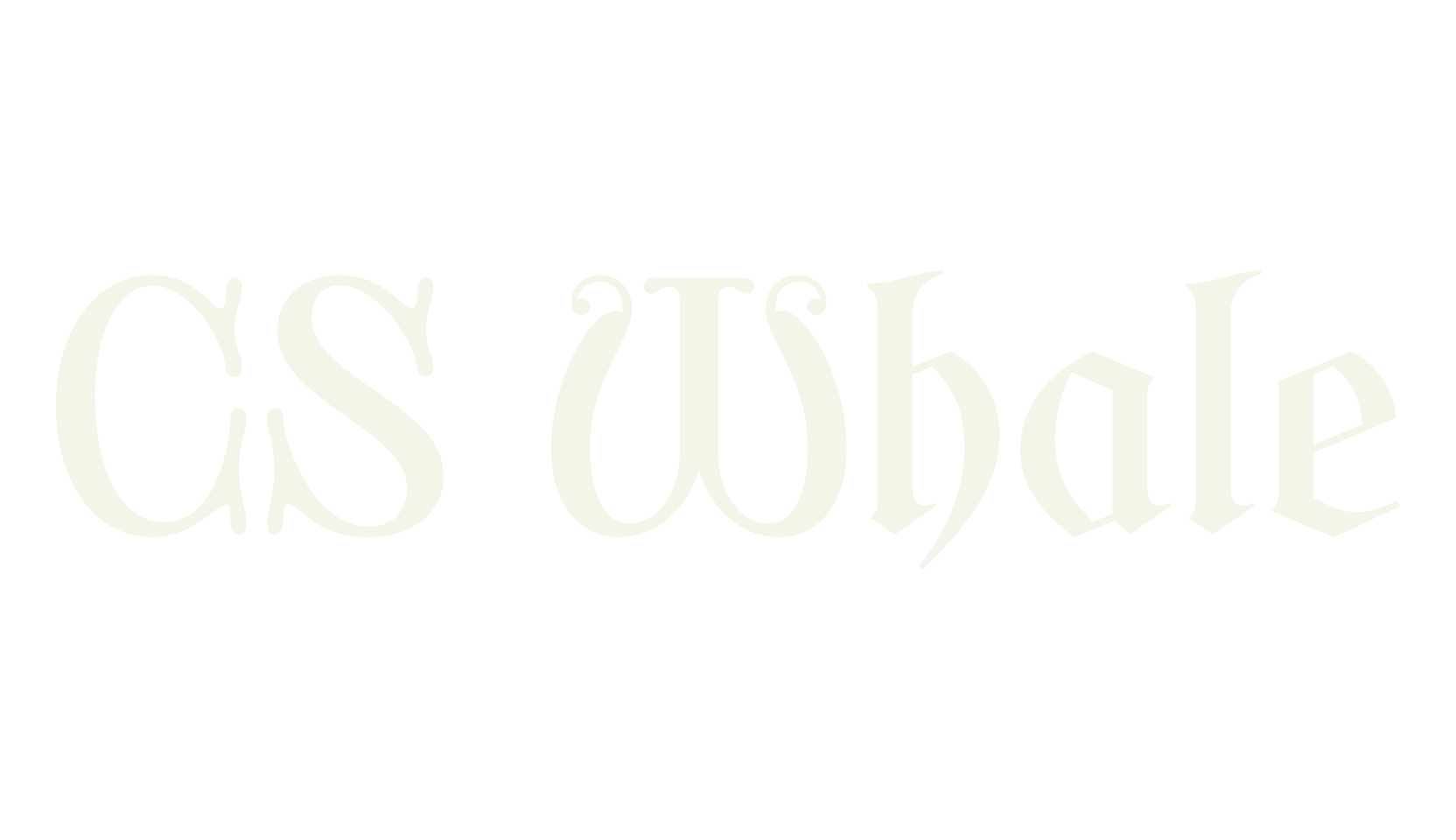 CS Whale, gothic font preview