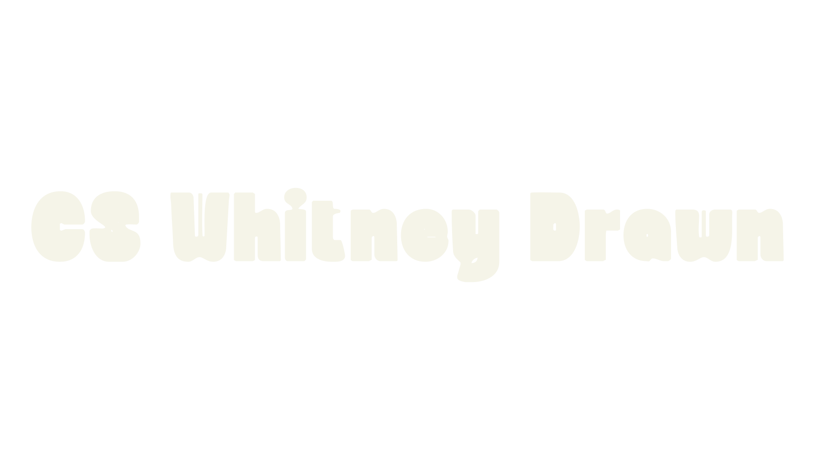 CS Whitney Drawn, display market font preview