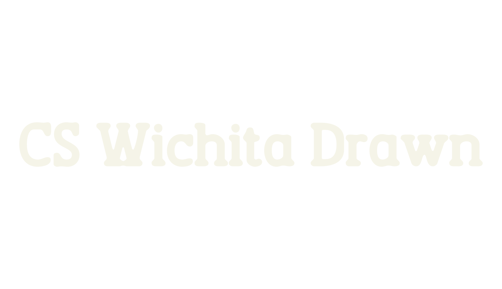 CS Wichita Drawn, serif font preview