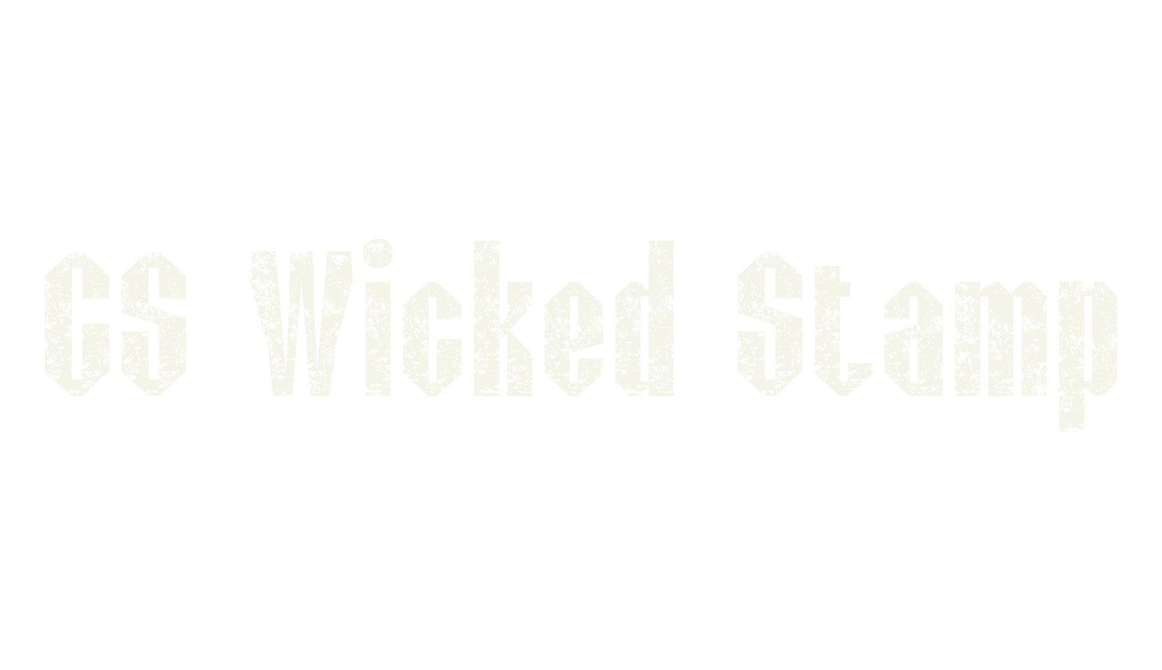 CS Wicked Stamp, display market font preview