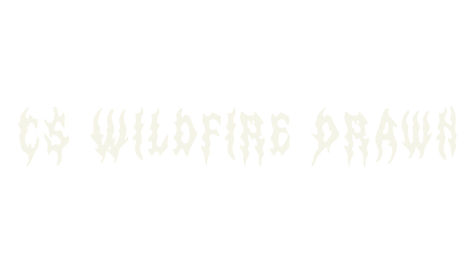 CS Wildfire Drawn, black metal font preview