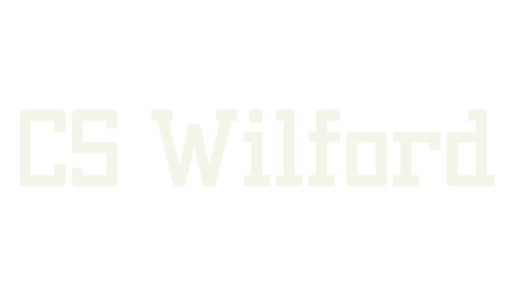 CS Wilford, retro font preview